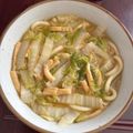ママメイン！時々子供's cooksnap of when they made ＊たっぷり白菜と油揚げの煮込みうどん＊.