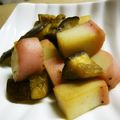 maruru-nn's cooksnap of when they made 茄子とかまぼこの味ポン炒め.