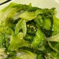 umeka☆'s cooksnap of when they made レタス大量消費！すぐできる★白だし炒め.