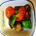 しょこももまま's cooksnap of when they made 茄子とピーマンとトマトのポン酢マリネ.