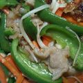 megumi0202's cooksnap of when they made 青椒肉絲.