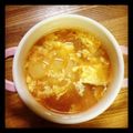 rism's cooksnap of when they made フワットロッ玉子スープに ケチャップ？？.