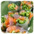 タウティ～'s cooksnap of when they made 簡単*キレイにサーモンの生春巻き.