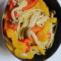 港UV's cooksnap of when they made ピーマンとしめじの和風パスタ.
