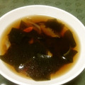 keijyumaru's cooksnap of when they made お疲れの時に、わかめとクコの実のスープ♪.