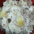 ヤモ号's cooksnap of when they made カンタン！さつまいも炊き込みごはん.