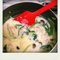 フジコ☆チエ's cooksnap of when they made 小松菜とチキンのクリーム煮.