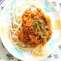 itona's cooksnap of when they made あい挽きでOK☆野菜たっぷりミートソース.