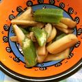 komutatata's cooksnap of when they made オクラとエリンギのにんにく醤油炒め.