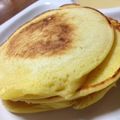 とみたろうのすけ's cooksnap of when they made ふんわりやわらか♪　甘さ控えめパンケーキ.