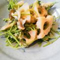 マーマレオ's cooksnap of when they made れんこん、しめじ、豆苗の胡麻和え.