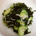 0shake00's cooksnap of when they made きゅうりと若布　酢のもの.