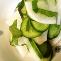 東ルッコラ's cooksnap of when they made さっぱり★大根ときゅうりの大葉塩サラダ.