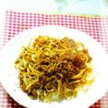あきてぃんくる's cooksnap of when they made 【杜氏流】汁なし担々麺☆酒粕醤油を使って.