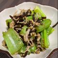桃色うさこ's cooksnap of when they made 無限小松菜しらす☆あと1品☆簡単★お弁当.