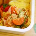 あくろsan's cooksnap of when they made トマトとチーズのスパゲティお弁当用♡.