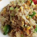 soratea's cooksnap of when they made 納豆ナンプラーチャーハン.
