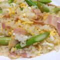 たらめん's cooksnap of when they made パパッと簡単♬アスパラベーコンチャーハン.