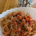 ともみち☆'s cooksnap of when they made シンプル定番の ミートソースパスタ.