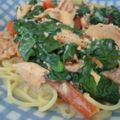 リフィー's cooksnap of when they made 簡単☆ほうれん草のクリームスープスパ☆.