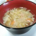 小佐谷's cooksnap of when they made 豚しゃぶの残りの汁スープ.