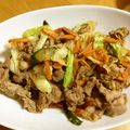 komutatata's cooksnap of when they made 野菜たっぷり韓国風プルコギ.
