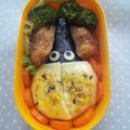 マキロン★☆'s cooksnap of when they made ムシキング大好き～ヘラクレスキャラ弁～.