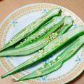 羊マイマイ's cooksnap of when they made オクラの素焼き.