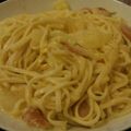 naosuke7's cooksnap of when they made うどんdeさっぱり簡単カルボナーラ♪.