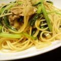 サトモユリア's cooksnap of when they made 小松菜と豚肉の和風スパゲッティー☆彡.