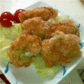 myu**'s cooksnap of when they made 唐揚げ風☆鶏ひき肉＆豆腐でヘルシー☆.