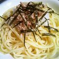 ｻｷﾋﾟﾖｯ's cooksnap of when they made ***ツナおろしスパゲティ***.