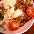 こふさまま's cooksnap of when they made * トマトとレタスのタコライス.