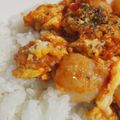 hitomix99's cooksnap of when they made フワフワ卵の海老チリ♪.