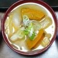 まゆむらさき's cooksnap of when they made かぼちゃのおみそしる.