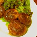 NOORA's cooksnap of when they made しょうが醤油で♪しいたけの肉詰め.