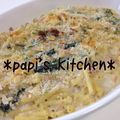papikun's cooksnap of when they made ハムとほうれん草のマカロニグラタン.