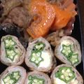 ぷっちんぴろん's cooksnap of when they made お弁当に☆オクラとチーズの簡単肉巻き.