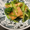 くま五郎's cooksnap of when they made かぶの葉と厚揚げの中華炒め.