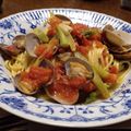 HUGNAO's cooksnap of when they made あさりとトマトのパスタ.