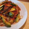 12ニャンコの母上's cooksnap of when they made アボカドとズッキーニのピリ辛トマトパスタ.