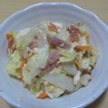 Machalin's cooksnap of when they made キャベツと豆腐の炒め物.