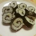 時花菜's cooksnap of when they made ワサマヨ✿海苔巻き.