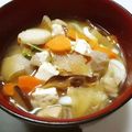 ayaakari's cooksnap of when they made リメイク:ピリ辛けんちん汁うどん.