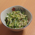 もんしゅしゅ's cooksnap of when they made 柚子風味★きゅうりとえのきの和え物.