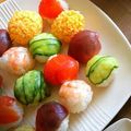 yyyyyyyyyo's cooksnap of when they made 家飯 手鞠寿司.