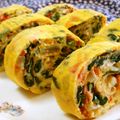 mmameco's cooksnap of when they made つるむらさきとトマトのオムレツ.