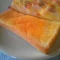 姉ぶた's cooksnap of when they made 最高～♡め～ぷるばた～トースト.