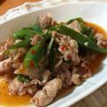 tonty's cooksnap of when they made ❤オクラと豚肉のチリポン炒め❤.