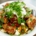 OBばたこ's cooksnap of when they made 鶏肉と夏野菜のおろし和え〜甘酢だれ〜.